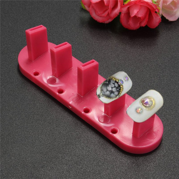Nail Art Practice Frame Plastic Tips Display Tools Stand Holder Manicure Tools