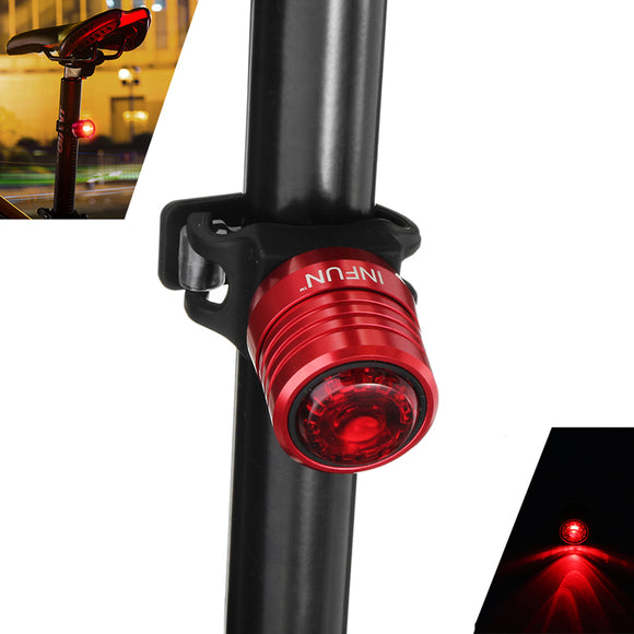 INFUN R30 20LM Red LED Bike Tail Lights IPX6 Waterproof 4 Modes Warning Flashlight