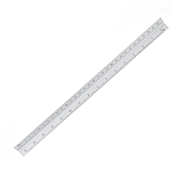 300mm Aluminium Triangle Scale Angle Ruler Architect Engineer Technical Ruler Measuring Gauging Tool