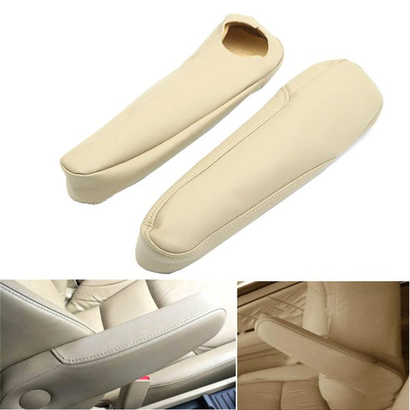 Pair PU Leather Arm Rest Cover Upholstery Set For Honda Odyssey 2005-2010