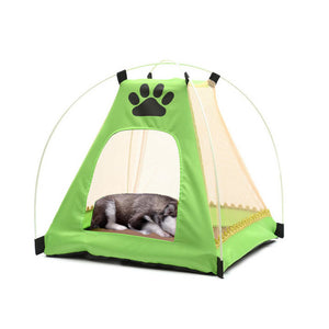 Breathable Pet Tents Foldable Portable Dog Cat House Washable Dogs Kennel Mat