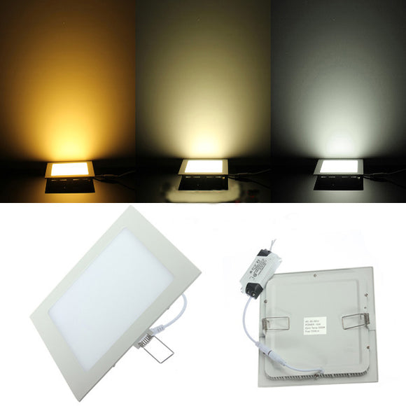 15W Square Ceiling Ultra Thin Panel LED Lamp Down Light Light 85-265V