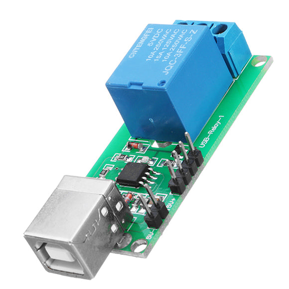 Free Driver 1 Channel 5V Relay Module USB Computer PC Control Switch Board