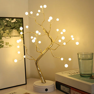 Christmas DIY Tree Light LED  USB Touch Copper Wire Night Light for Wedding Party Home Decor Gift