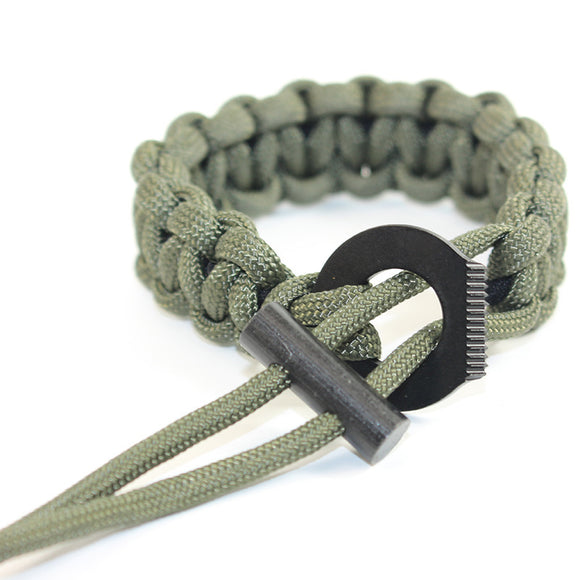 IPRee Outdoor EDC Survival Bracelet Paracord Flintstone Emergency Safety Tool Kits