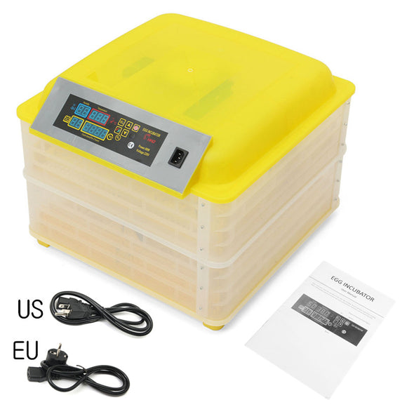 Digital Automatic 112 Eggs Incubator Egg Hatching Machine Incubator US EU Plug