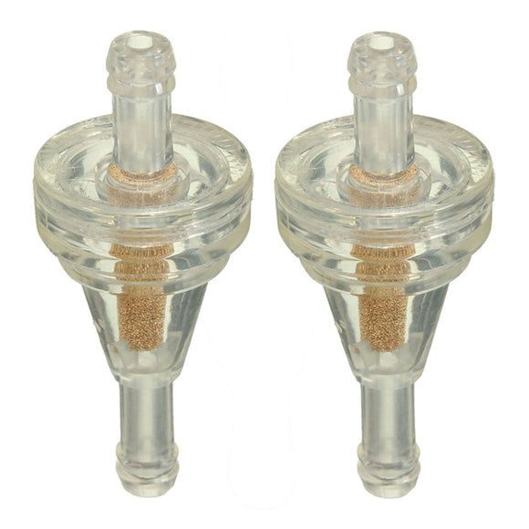 2pcs 1/4inch 6mm Fuel Oil Filter Inline Universal For Motorcycle Pit Dirt Bike Scooter