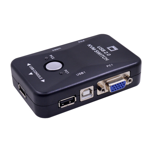 2-In-1-Out 2 Port USB 2.0 KVM Switch Switcher 1920*1440 VGA Switch Splitter Adapter