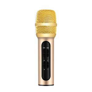 Professional Karaoke Condenser Microphone Portable with ECHO Sound Card for Mobile Phone Broadcast Live