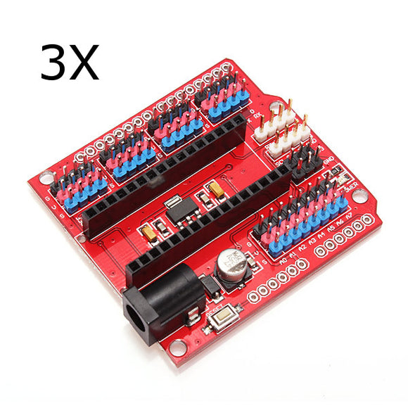 3Pcs Multi-Function Funduino Nano Shield Nano Sensor Expansion Board