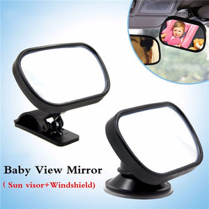 Tirol Mini Adjustable Car Baby View Mirror Car Rear Baby Safety Convex Mirror 88*56*25MM