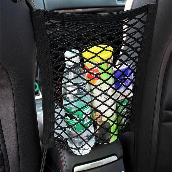 Car Seat Storage Mesh Organizer Cargo Net Hook Cup Beverage Holder Pocket Universal