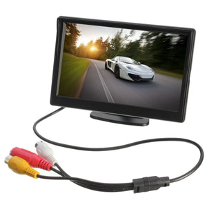 Car Rear Rear View Monitor Suction Stand Reverse Backup Camera TFT LCD 5 Inch