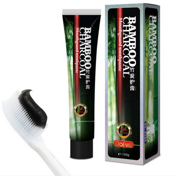 Daive Active Bamboo Charcoal Aloe Teeth Whitening Cleaning Toothpaste Fresh Breath