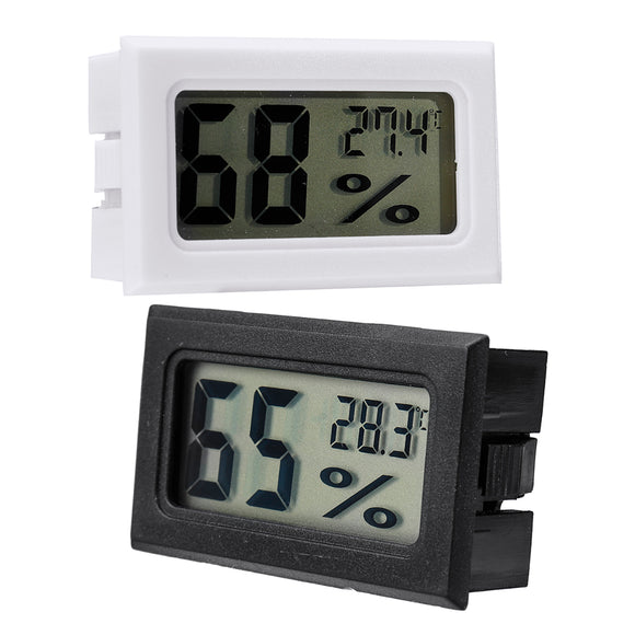 Mini Embedded LCD Digital Display Temperature Humidity Meter Cordless Thermometer Hygrometer