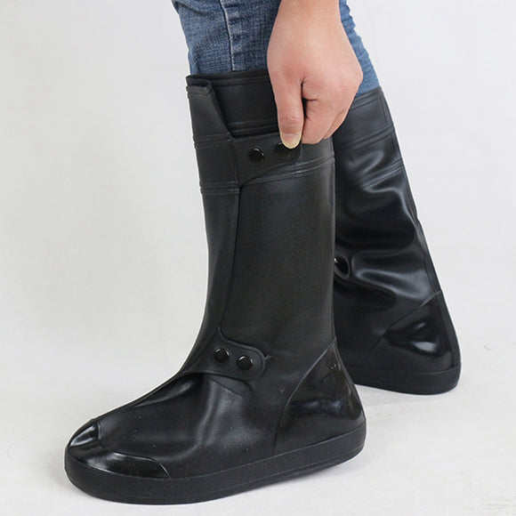 Motorcycle Waterproof Rain Shoe Covers One Piece Style Thicker Scootor Non-slip Boots Covers