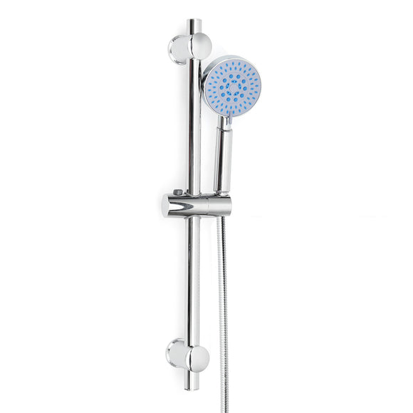 Bathroom Shower Head Riser Rail Bracket Handheld Shower Head Holder Bar Chrome