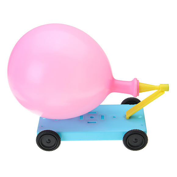 Ballon Recoil Car Physics Experiment DIY Science Educational Toys Kit