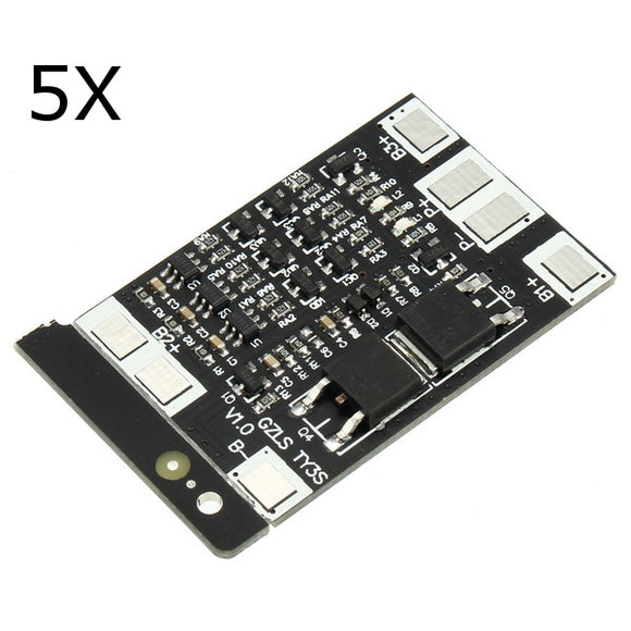 5Pcs 3 String 12V 18650 Lithium Battery Protection Board Peak 40A Overcurrent Overcharge Protection
