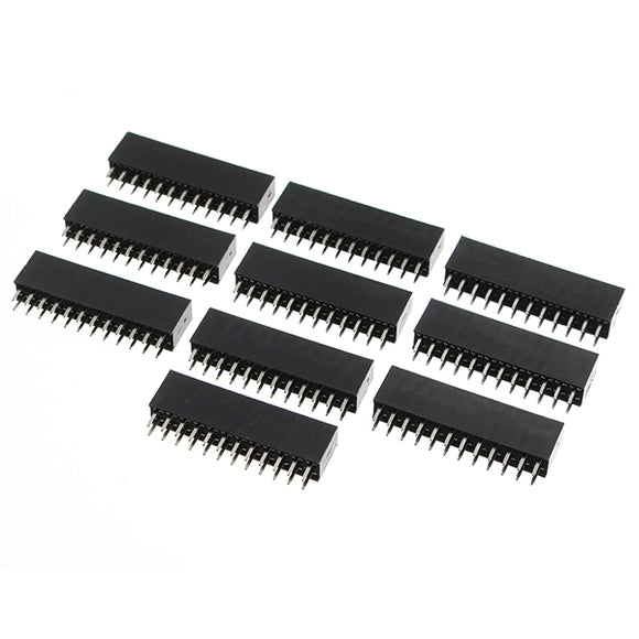 30pcs 2.54mm Pitch 2 x 12P Straight Pin Double Row Female Socket
