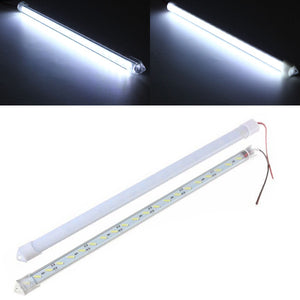 30CM 8520 SMD Cool White LED Rigid Strip Aluminum Milk/Clear Case Tube Light Lamp DC12V