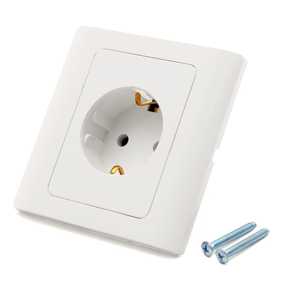 Claite 86 Type Germany Standard 16A EU Plug Wall Socket Power Outlet Panel Charger Adapter