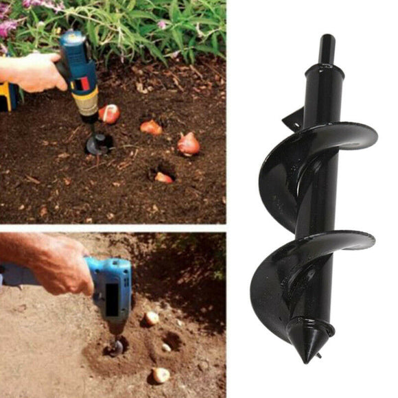 8x30cm Earth Drill Bit Irrigating Planting Auger Drill Bit Digs Hole For Bulb Plant