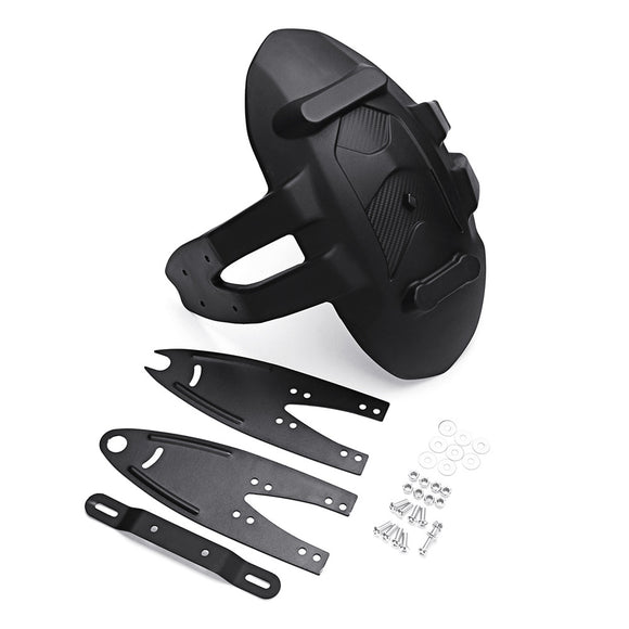 Black PVC Motorcycle Rear Wheel Cover Fender Splash Guard Mudguard Bracket Solid