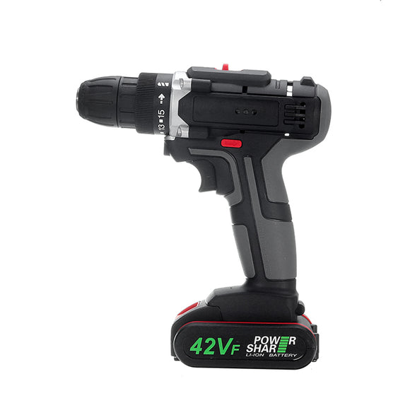 Electric Screwdriver Cordless Impact Drill Power Driver 42V Max DC 4000mAh Battery 2-Speed