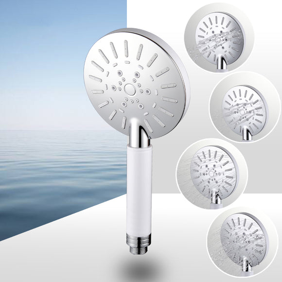 FRAP F008 Four Adjustment Water saving Round ABS shower head white plastic hand hold bath shower