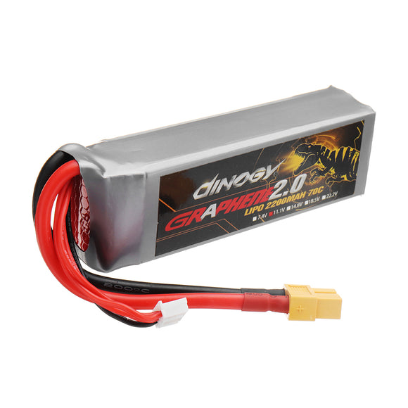 Giant Power DINOGY GRAGPENE 2.0 11.1V 2200mAH 70C 3S Lipo Battery With XT60 Plug For RC Model