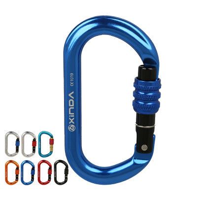 XINDA XD8122N Climbing Super Strength Steel Screw Main Lock Protection Climbing Hiking Carabiner