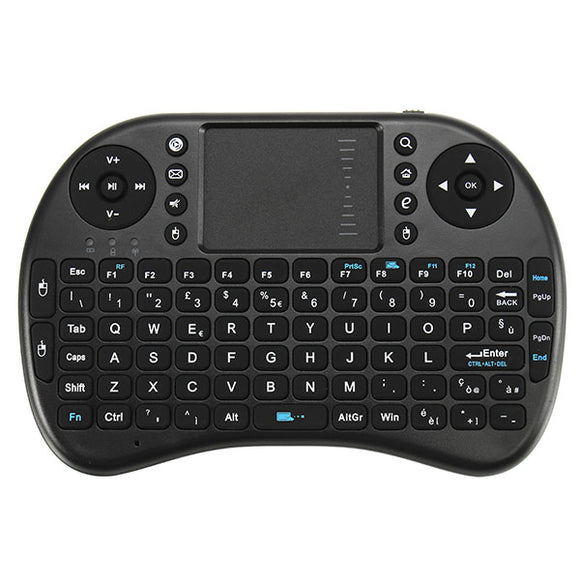 Ipazzport I8 2.4G Wireless Italian Version Rechargeable Mini Keyboard Touchpad Air Mouse