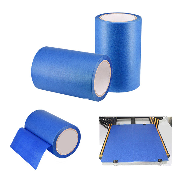 160mm*30m Blue Tape Heated Bed Masking Tape with Adhesive for CR10 3D Printer