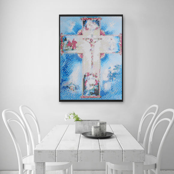 5D Diamond Painting Jesus Christ Religious Cross Stitch Kit DIY Craft Home Decor