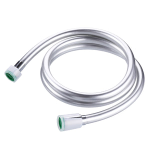 1.5m 1/2 PVC Handheld Shower Head Hose Thickened Flexible Extension Pipe 360 Rotatable Connector"