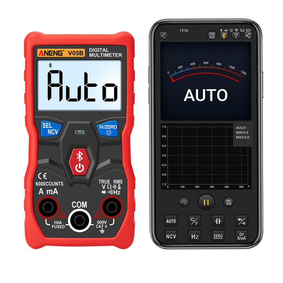 ANENG V05B Digital True RMS bluetooth 6000 Counts Professional Analog Multimeter AC/DC Currents Voltage Mini Testers Multimetro