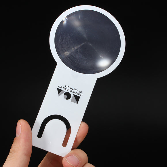 Mini 2 in 1 3X Handheld Ruler Fresnel Magnifier PVC Ultra Thin Magnifying for Reading Viewing