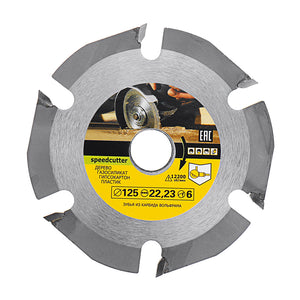 Drillpro 125mm 6 Teeth Circular Saw Blade Carbide Tipped Wood Carving Cutting Disc for Angle Grinders