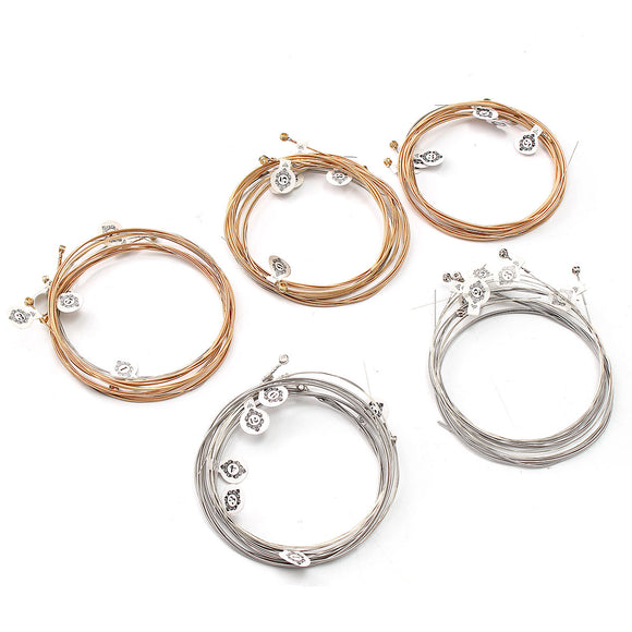 Kiwi Acoustic Guitar Strings Set Coated Steel Copper 6 Pcs 6 Sizes