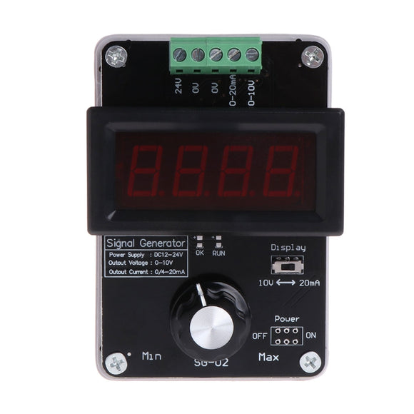 Adjustable Current Voltage Analog Simulator 0~20mA Signal Generator DC 0~10V with Built-in 2000mA Rechargeable Lithium Battery