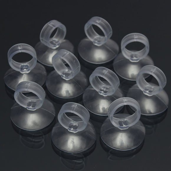 10Pcs 16mm Diameter Aquarium Fish Tank Suction Cup Tube Holder Sucker Pipe Clips