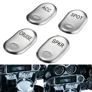 Chrome Brushed Rocker Switch Cover For Harley Electra Glide FLHTCU 1996-2013