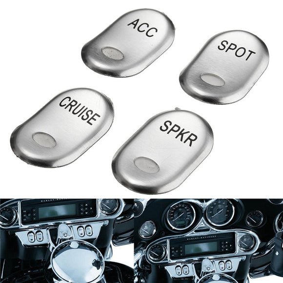 Chrome Brushed Rocker Switch Cover For Harley Electra Glide FLHTCU 1996-2013