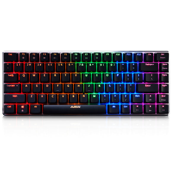 AJazz AK33 82 Keys RGB Backlit Detachable USB Wired Mechanical Gaming Keyboard