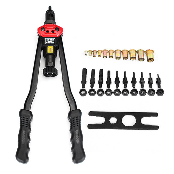 BT-607 Rivet Tool Kit Rivnut Setting Tool Nut Setter NutSert Hand Riveter Guns M3 M4 M5 M6 M8 M10 M12 HT2819