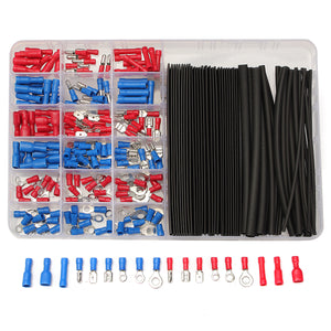 Excellway 260Pcs Terminals Heat Shrink Tube Assorted Connectors Set