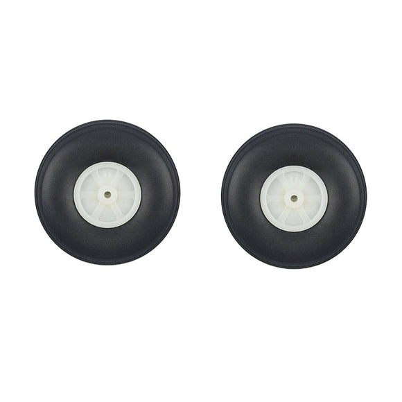 2 Pieces 63mm Diameter PU Simulation Wheel Wheels For RC Airplane