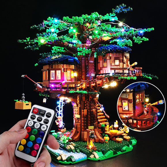 DIY LED Light Lighting Kit ONLY For Lego 21318 Ideas Treehouse Bricks Toys W/Remote