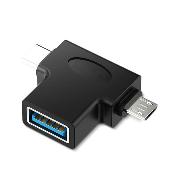 Bakeey 2 in 1 USB3.0 To Type C Micro USB OTG Adapter Converter For Oneplus 5t 6 Xiaomi 6 Mix 2s S9+